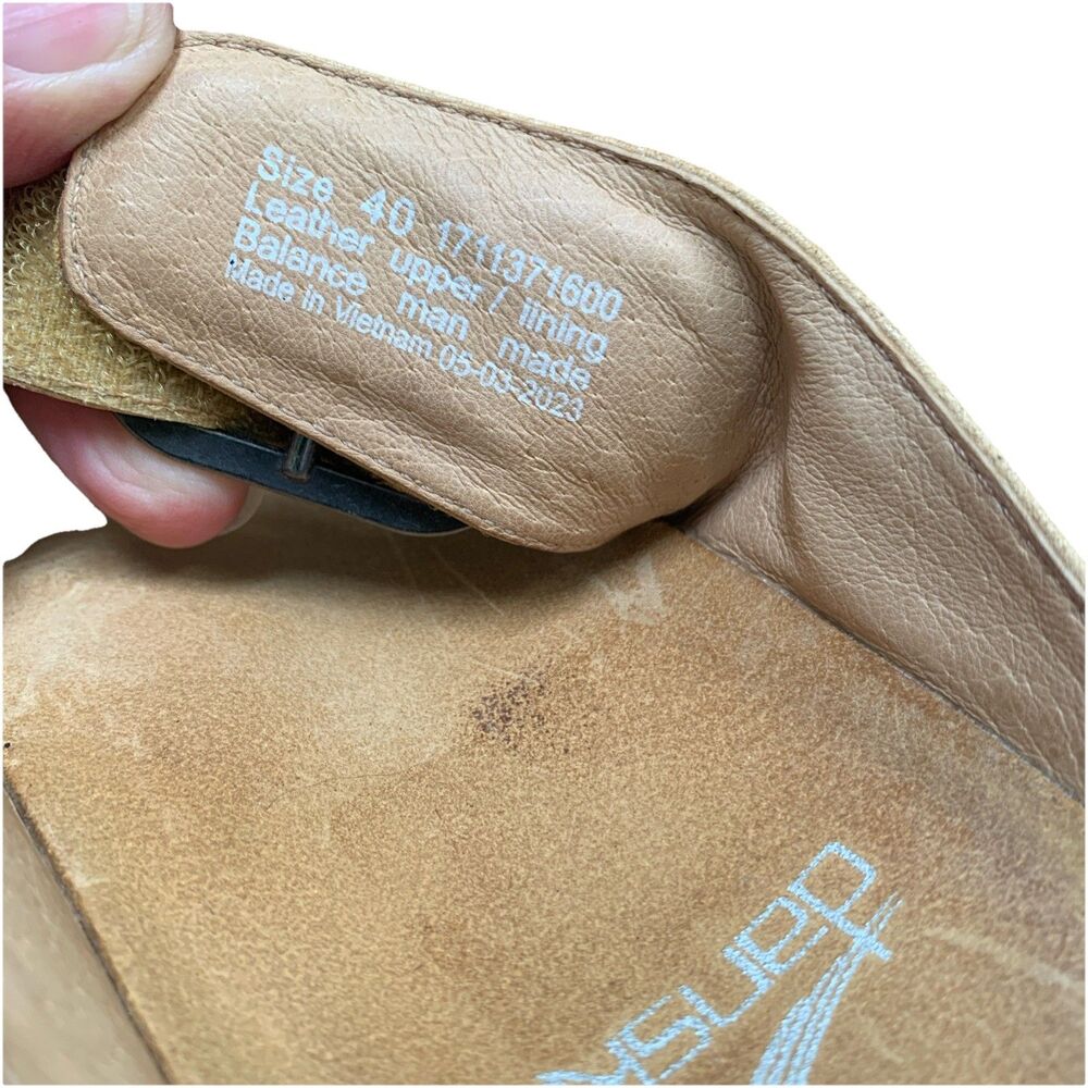 Excellent Dansko Tanya Women's Casual Sandals Tan Milled Burnished 40 (9.5 US) - Picture 6 of 8